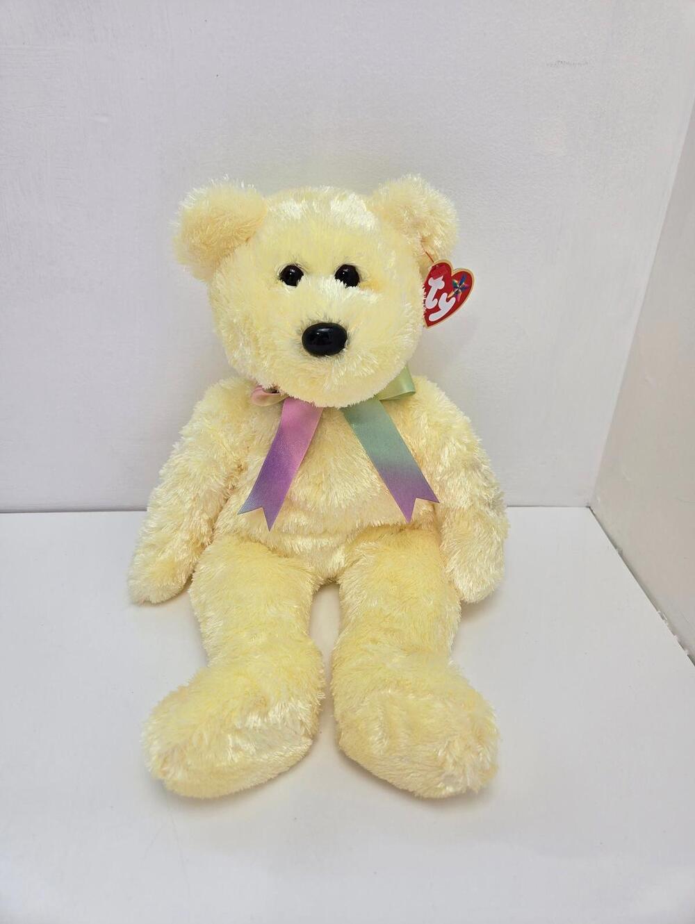Ty Beanie Buddy “Sherbet” the Bear Yellow Version! (13.5 inch)